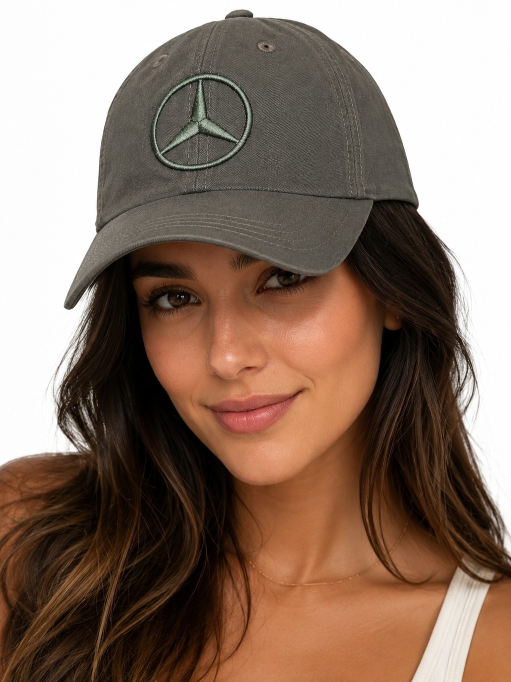 MercedesBenz Port Authority Signature MercedesBenz Olive Green Adjustable Cap